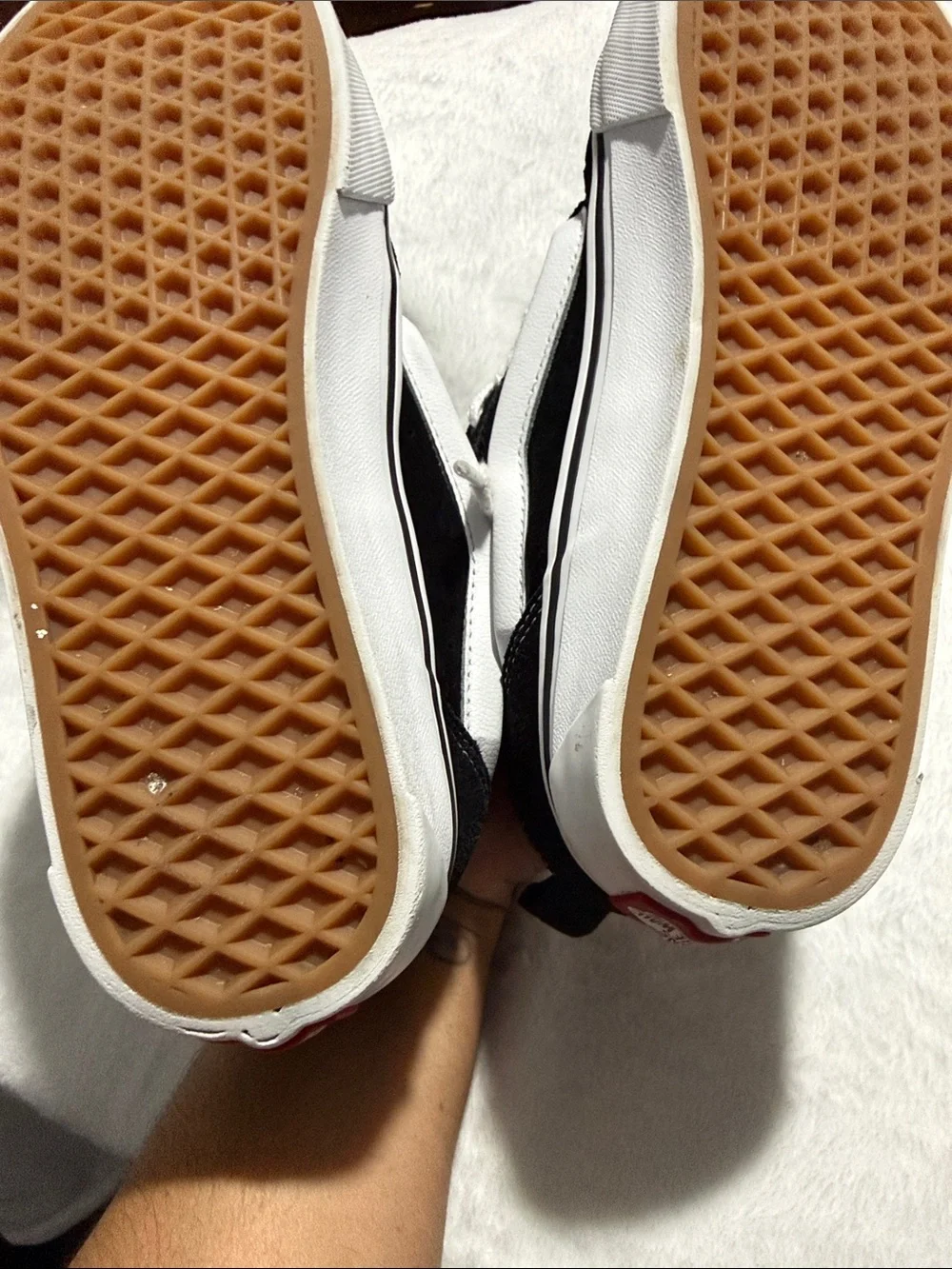 Vans Black and White Low-Top Skate Sneakers